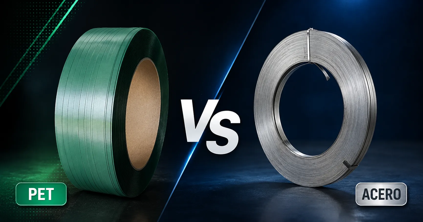 Fleje de PET vs fleje de acero: cuál elegir según tu carga