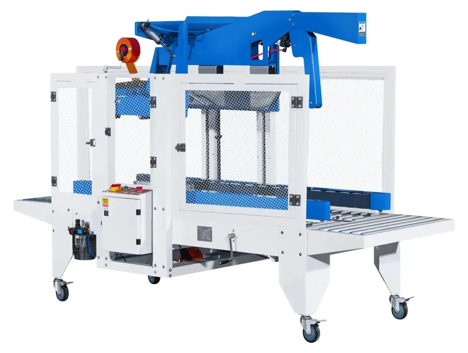 ENCINTADORA INDUSTRIAL CON CERRADORA DE CAJAS