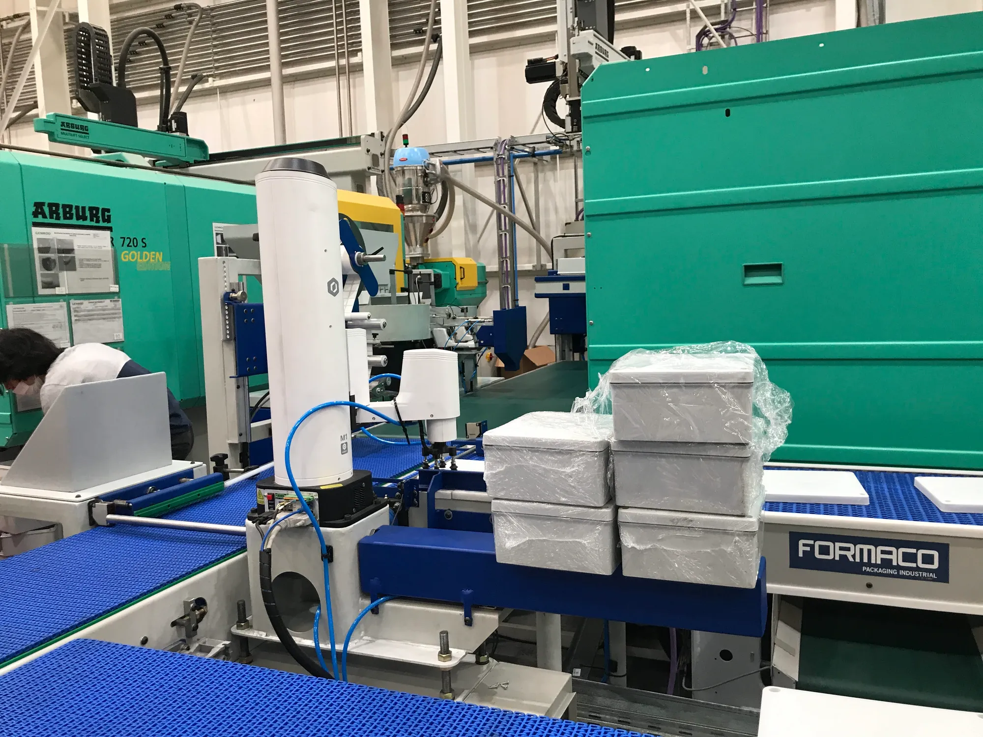 Cinta transportadora de bandas modulares